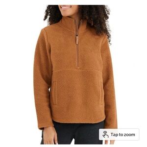 Free Fly Sherpa Fleece Half Zip in Camel
